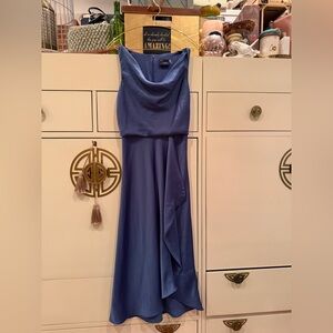 Just...Taylor Asymmetrical Blue Dress